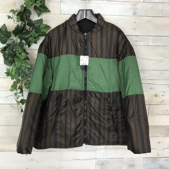 Zara Man Reversible Print Bomber Jacket Medium - Picture 2 of 8